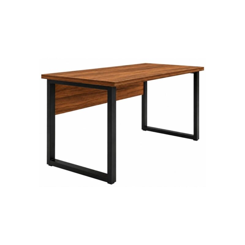 Móveis para Escritório Escrivaninha Home Office Industrial Amadeirada 170x70cm Tampo 40mm Premium - Sevilha / Preto - 24474