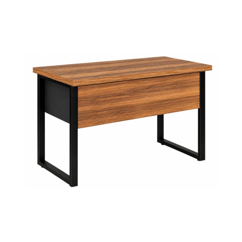 Móveis para Escritório Mesa Escritório PÉ QUADRO - 1,20x0,60m - C/ Gavetas - NOGAL SEVILHA/PRETO - 24471