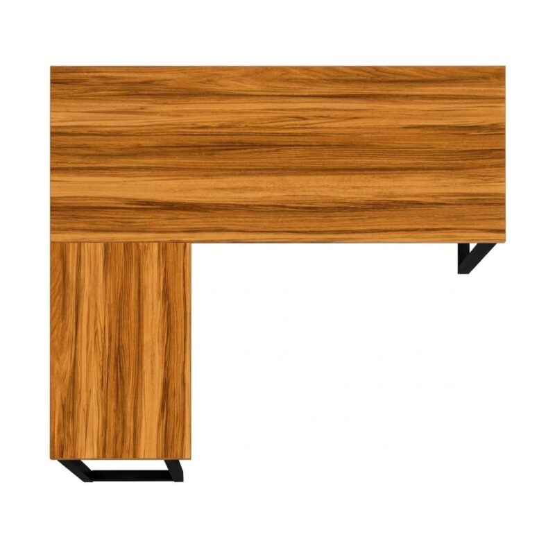 Móveis para Escritório Mesa de Escritório em L Diretor Premium 170x160cm Tampo 40mm – Sevilha / Preto - 24478