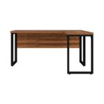 Móveis para Escritório Mesa de Escritório em L Diretor Premium 170x160cm Tampo 40mm – Sevilha / Preto - 24478