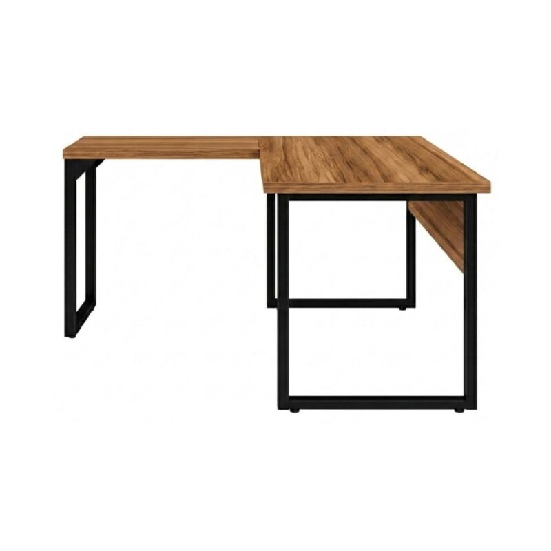 Móveis para Escritório Mesa de Escritório em L Diretor Premium 170x160cm Tampo 40mm – Sevilha / Preto - 24478
