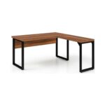 Móveis para Escritório Mesa de Escritório em L Diretor Premium 170x160cm Tampo 40mm – Sevilha / Preto - 24478