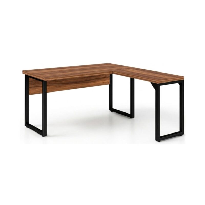 Móveis para Escritório Mesa de Escritório em L Diretor Premium 170x160cm Tampo 40mm – Sevilha / Preto - 24478