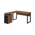 Móveis para Escritório Mesa de Escritório em L Diretor com Gaveteiro Tampo 40mm 170x160cm