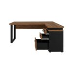 Móveis para Escritório Mesa de Escritório em L Diretor com Gaveteiro Tampo 40mm 170x160cm