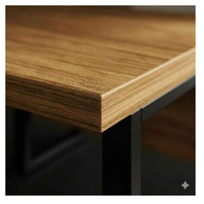 Móveis para Escritório Mesa de Escritório Dupla Industrial 1,20 x 1,35m Tampo 40mm - Sevilha / Preto