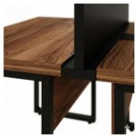Móveis para Escritório Mesa de Escritório Dupla Industrial 1,50 x 1,35m Tampo 40mm - Sevilha / Preto