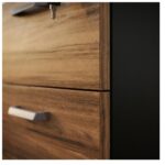 Móveis para Escritório Gaveteiro Arquivo Escritório 4 Gavetas Tampo 40mm - 1,28 x 0,46 x 0,45m Madeira Nogal Sevilha - 21410