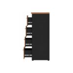 Móveis para Escritório Gaveteiro Arquivo Escritório 4 Gavetas Tampo 40mm - 1,28 x 0,46 x 0,45m Madeira Nogal Sevilha - 21410