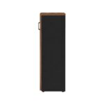 Móveis para Escritório Armário Alto Fechado com 02 Portas - 1,61x0,80x0,45m - WORK START - NOGAL SEVILHA/PRETO - 21414
