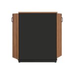 Móveis para Escritório Estante de Escritório Fechada com Chave e Prateleiras 161x120cm Nogal Sevilha / Preto 21415