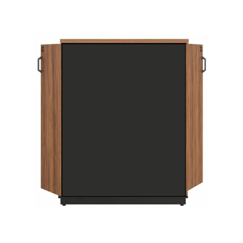 Móveis para Escritório Estante de Escritório Fechada com Chave e Prateleiras 161x120cm Nogal Sevilha / Preto 21415