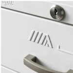 Móveis de Aço para Escritório Arquivo de Aço 4 Gavetas para Pasta Suspensa com Chave Linha Aço Chapa 26 - 13104