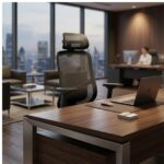 Cadeira Escritório Cadeira Presidente Ergonômica Premium com Ajuste 3D e Tela Mesh Preta TOKYO - 32887