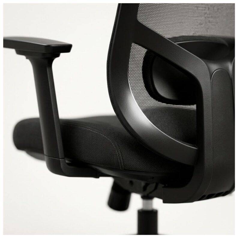 Cadeira Escritório Cadeira Presidente Ergonômica Premium com Ajuste 3D e Tela Mesh Preta TOKYO - 32887