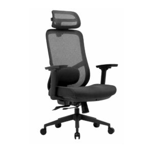 Cadeira Escritório Cadeira Presidente Ergonômica Premium com Ajuste 3D e Tela Mesh Preta TOKYO - 32887