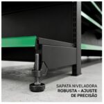 Sem categoria Gôndola Centro Preta Continuação 137 com 8 Bandeja Etiqueta Verde - 39301