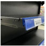 Gôndola Parede Preta Continuação 1,70m com 5 Bandejas Etiqueta Azul - 39513