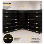 CANTO de Gondola 2,02m com 6 Bandejas Etiqueta Amarela - 39433