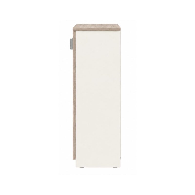 Móveis para Escritório Armário Alto Fechado Escritório com 02 Portas – 1,60×0,80×0,46m – Fresno / Branco - 71020