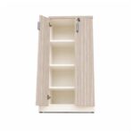 Móveis para Escritório Armário Alto Fechado Escritório com 02 Portas – 1,60×0,80×0,46m – Fresno / Branco - 71020