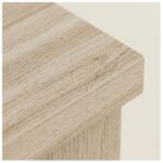 Móveis para Escritório Armário Baixo Credenza com Nicho - 1,31x0,75X0,46m - Fresno / Branco - 71022