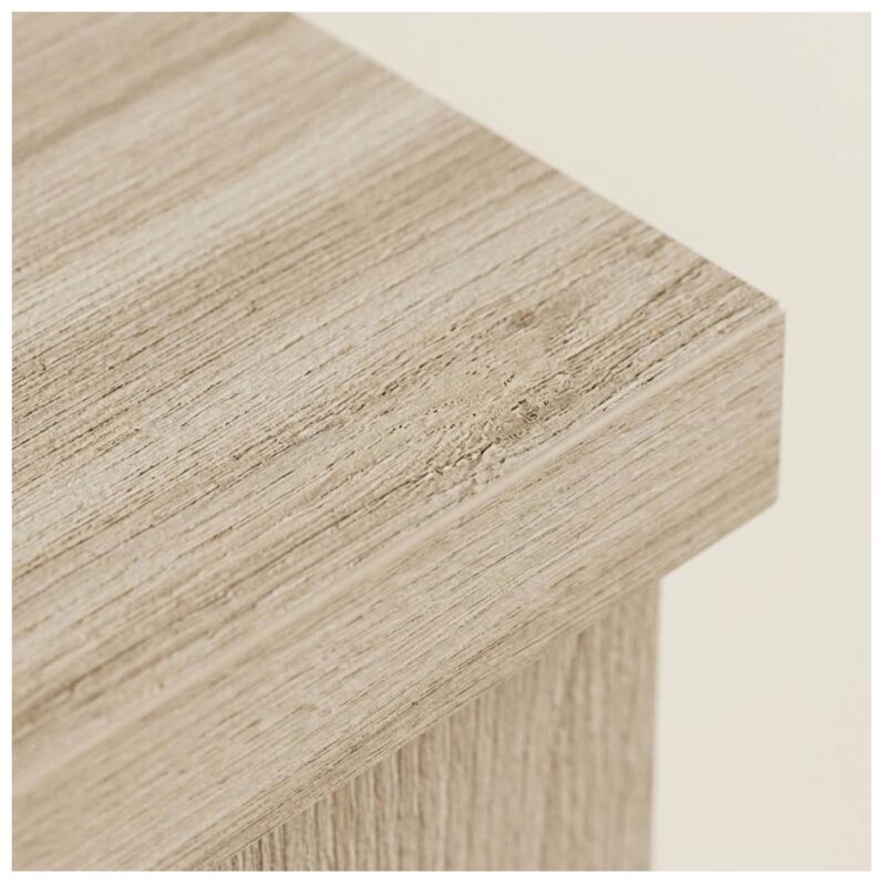 Móveis para Escritório Armário Baixo Credenza com Nicho - 1,31x0,75X0,46m - Fresno / Branco - 71022