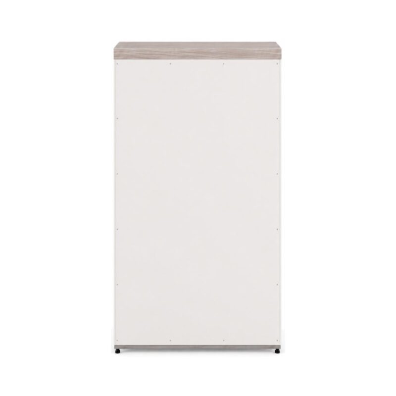 Móveis para Escritório Armário Alto Fechado Escritório com 02 Portas – 1,60×0,80×0,46m – Fresno / Branco - 71020
