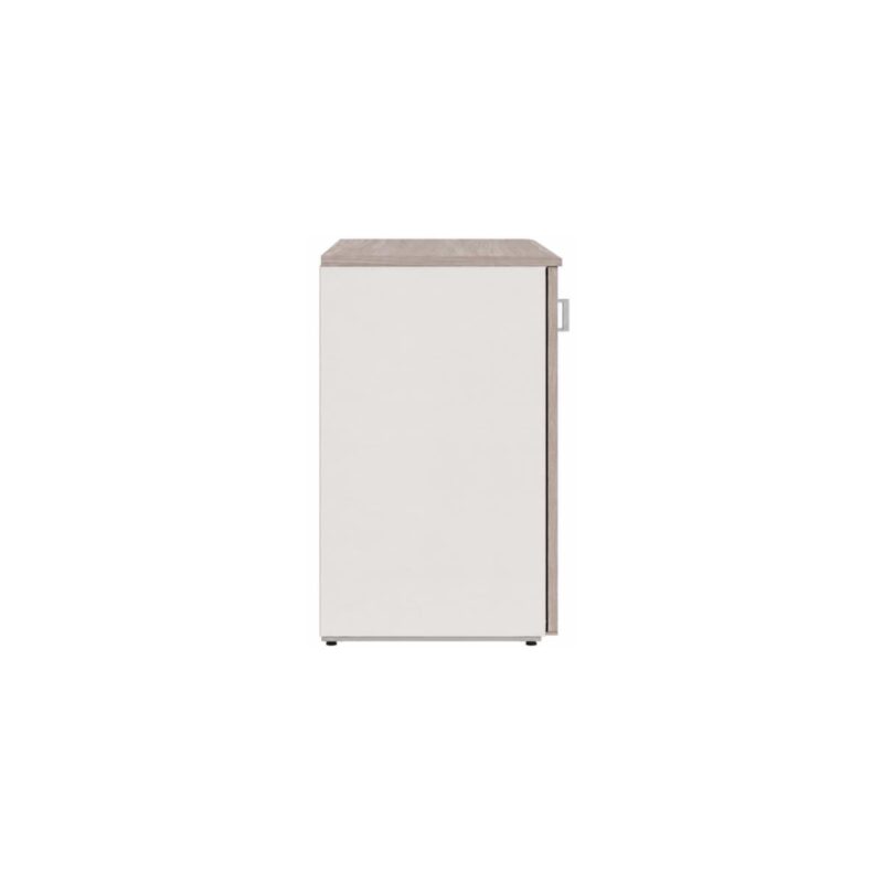 Móveis para Escritório Armário Baixo Escritório com 02 Portas - 0,80x0,0,46m - Fresno / Branco - 71024