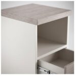 Móveis para Escritório Arquivo 04 Gavetas Pasta Suspensa com Nicho - 1,62x0,46x0,46m - Fresno / Branco - 71025