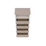 Móveis para Escritório Arquivo 04 Gavetas Pasta Suspensa com Nicho - 1,62x0,46x0,46m - Fresno / Branco - 71025