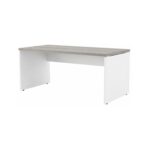 Móveis para Escritório Mesa para Escritório Reta 1,50x0,60m - S/ Gavetas - Fresno / Branco - 71103
