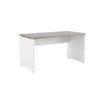 Móveis para Escritório Mesa para Escritório Reta 1,20x0,60m - S/ Gavetas - Fresno / Branco - 71102