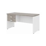 Móveis para Escritório Mesa para Escritório 1,20x0,60m - C/ Gavetas - Fresno / Branco - 71107