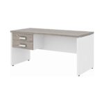 Móveis para Escritório Mesa para Escritório 1,50x0,60m - S/ Gavetas - Fresno / Branco - 71106