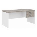 Móveis para Escritório Mesa para Escritório 1,70x0,70m - Com Gavetas - Fresno / Branco - 71105