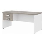 Móveis para Escritório Mesa para Escritório 1,70x0,70m - Com Gavetas - Fresno / Branco - 71105