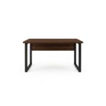 Móveis para Escritório Mesa para Escritório Pé Industrial 1,50x0,60m - S/ Gavetas - Louro / Preto - 25472