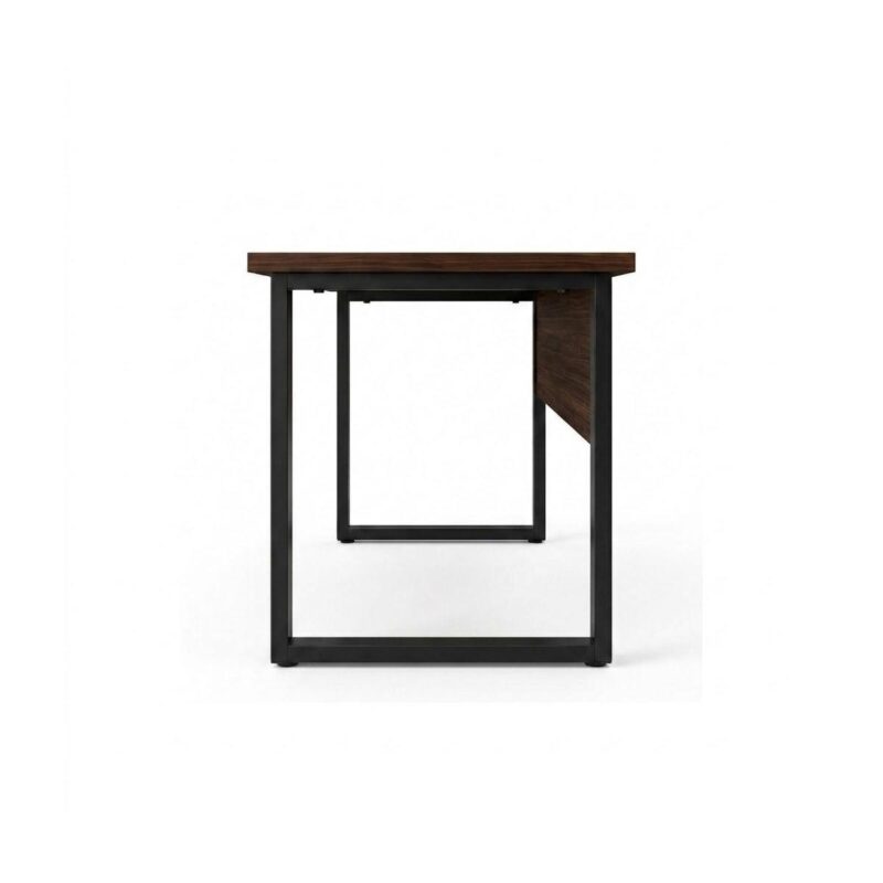 Móveis para Escritório Mesa para Escritório Pé Industrial 1,50x0,60m - S/ Gavetas - Louro / Preto - 25472
