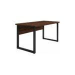 Móveis para Escritório Mesa Escritório PÉ QUADRO - 1,20x0,60m - S/ Gavetas - MARSALA/PRETO - 25469
