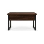 Móveis para Escritório Mesa para Escritório Pé Industrial 1,50x0,60m - S/ Gavetas - Louro / Preto - 25472