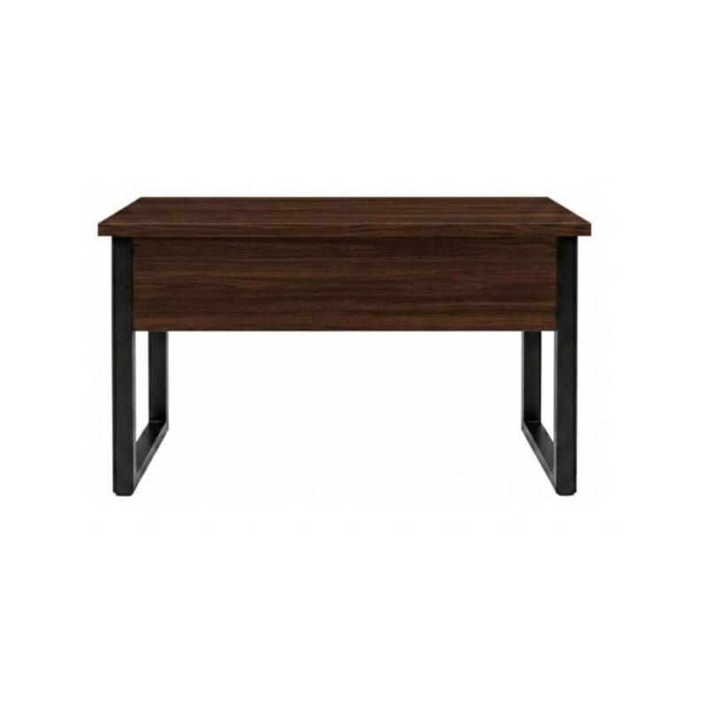 Móveis para Escritório Mesa para Escritório com Pé Industrial 1,70x0,70m - Sem Gavetas - Louro / Preto - 25474