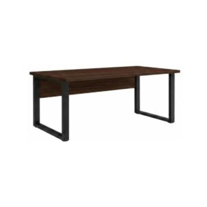 Móveis para Escritório Mesa para Escritório Pé Industrial 1,50x0,60m - S/ Gavetas - Louro / Preto - 25472