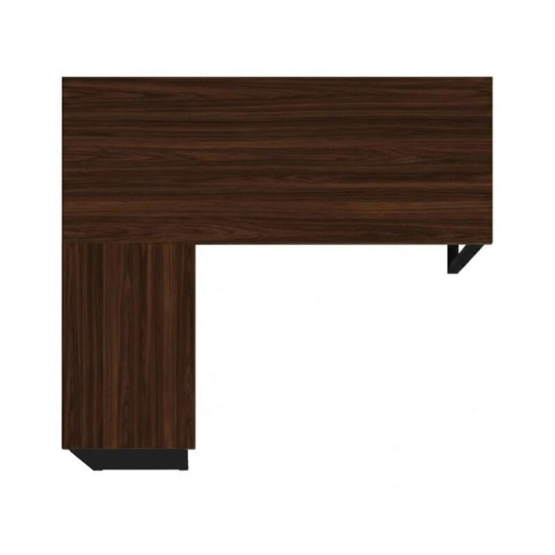 Móveis para Escritório Mesa para Escritório em “L” com Gaveteiro 1,70×1,60m – Louro / Preto – 34441