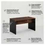 Móveis para Escritório Mesa de Escritório 120cm Tampo Engrossado 40mm | Pollo Móveis