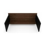 Móveis para Escritório Mesa para Escritório 1,20x0,60m - Sem Gavetas - Louro / Preto - 23470