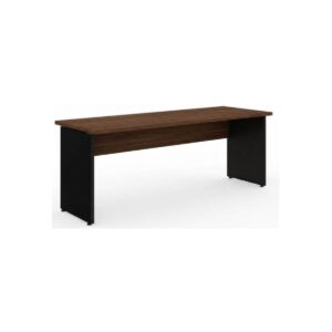 Mesa para Escritório 1,35x0,60m - Sem Gavetas - Louro / Preto - 25420