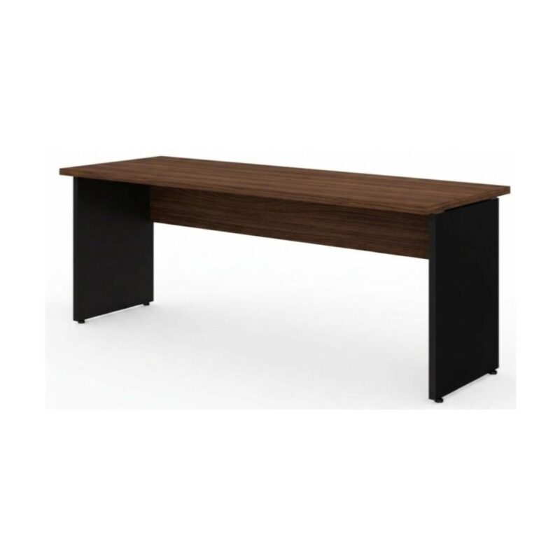 Móveis para Escritório Mesa para Escritório 1,70x0,60m - Sem Gavetas - Louro / Preto - 23474