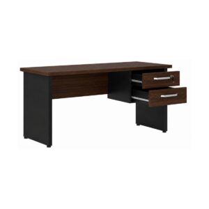 Mesa para Escritório 1,50×0,60m – Com Gavetas – Louro / Preto – 23473
