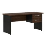 Móveis para Escritório Mesa para Escritório 1,70×0,60m – Com Gavetas – Louro / Preto – 23475